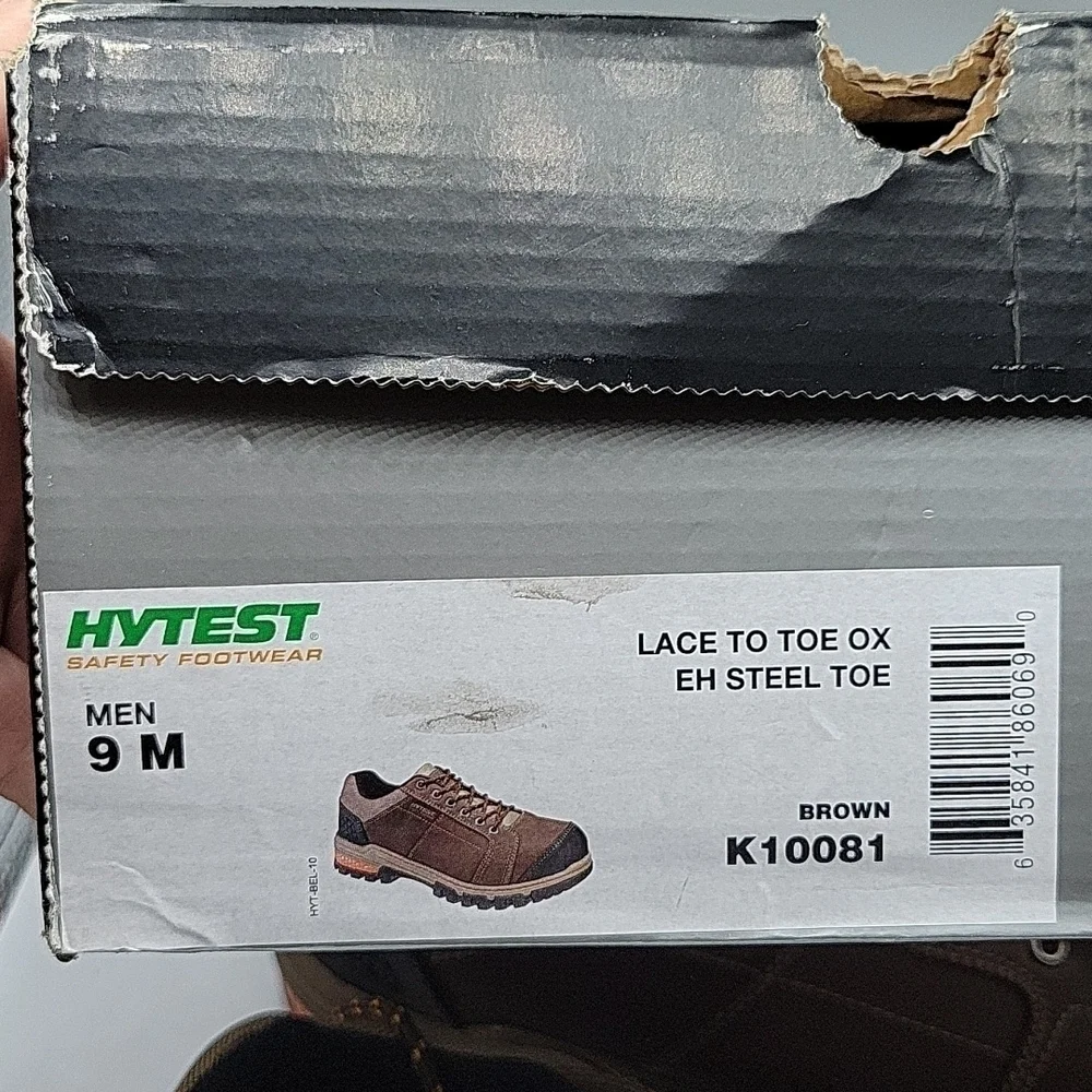 Hytest Lace to Toe Knox Electrical Hazard  Steel Toe Shoe 9